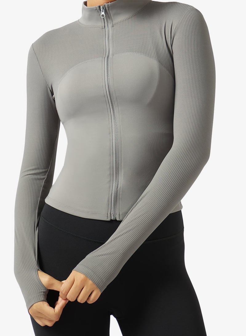 FRWD Zip Up Sculpting Seamless Training Jacket - Image 3
