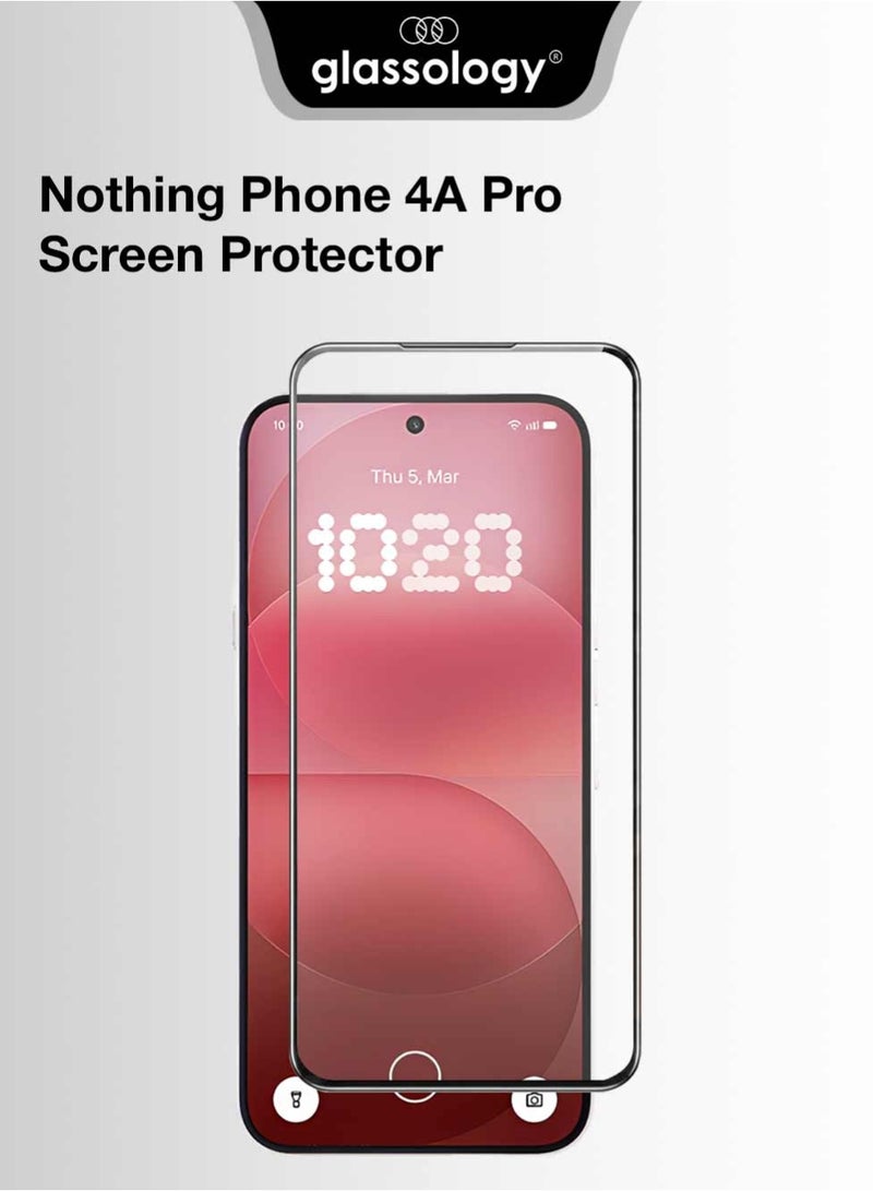 glassology 9H Tempered Glass Screen Protector for Nothing 4A Pro Ultra Clear, Scratch‑Resistant & Bubble‑Free - Image 1