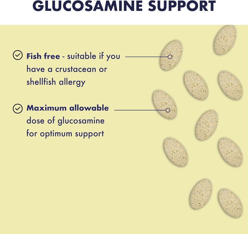 Higher Nature Glucosamine HCl Complex High Strength Support Staying Active with Boswellia Vegetarian Vegan 90 Tablets - Image 3