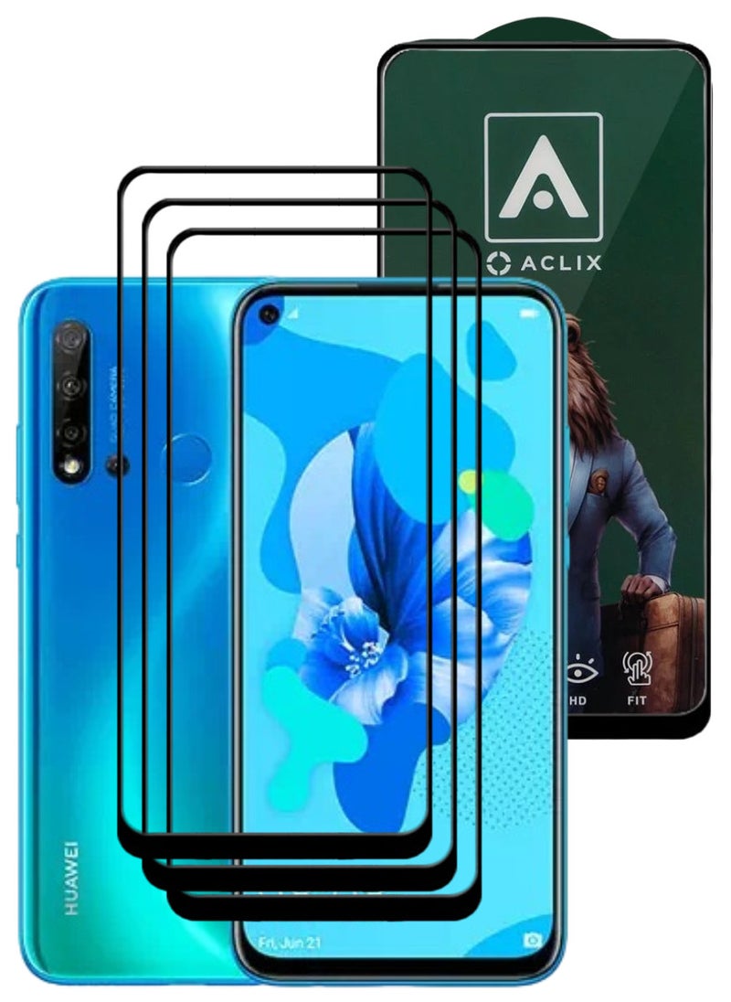 ACLIX 3 Pieces Antistatic ESD Dustproof Premium Quality High Definition Tempered Glass Screen Protector Designed For Huawei nova 5i - Image 1