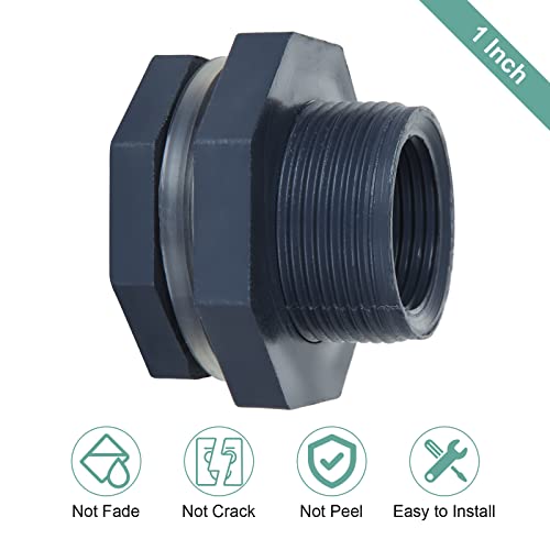 FVIEXE PVC Bulkhead Fitting (1 Inch) - Image 4
