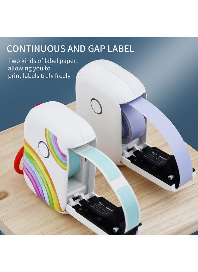 Generic - Mini Label Maker Machine Pocket Labeler Sticker Thermal Printer for Organizing Adhesive Tag DIY Date Journal Study Sticker Labeling Machine Wireless BT Connect - Image 1