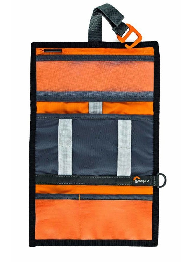 Lowepro GearUp Wrap: Compact Travel Organizer for Phone Cables, Adapters, USB Memory Sticks and Small Devices,Dark Grey - Image 3