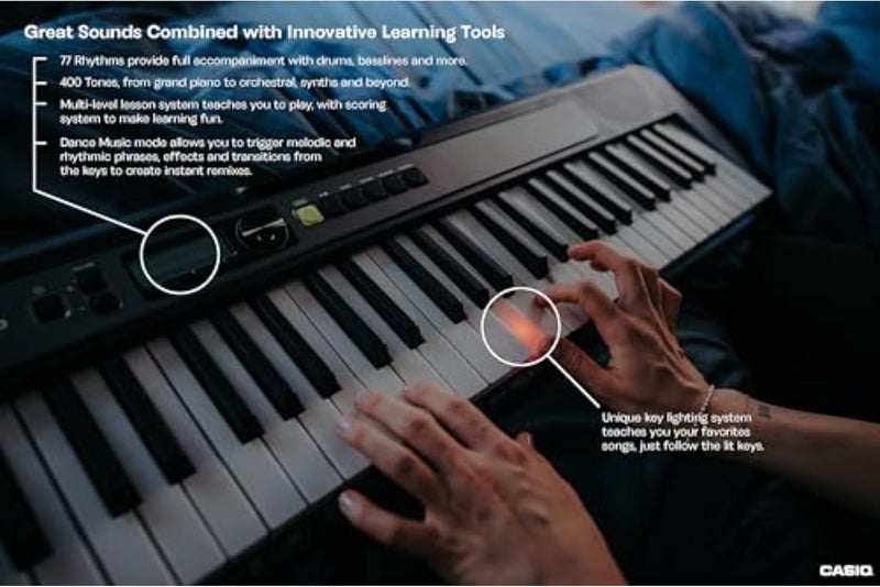 كاسيو، لوحة مفاتيح محمولة 61 مفتاح (LK-S250) - Image 2