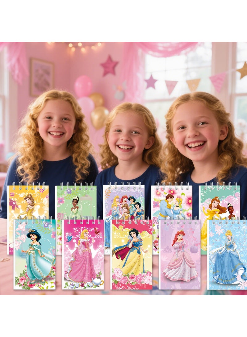 مانجيشان مجموعة دفاتر صغيرة بطابع سنو وايت 10 قطع بحجم 10x6 سم 24 صفحة - Image 2