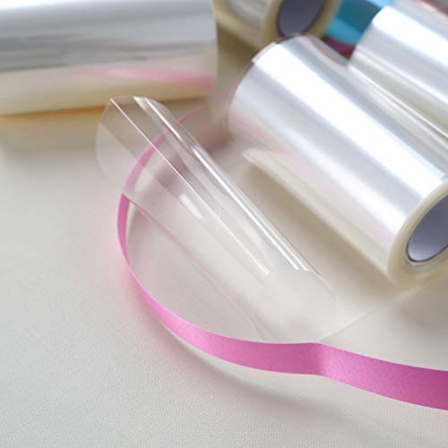 Goowin 4Pck Cake Collar 3.1 x 394 inch, Goowin Acetate Sheets, Clear Acetate Roll and Transparent Mousse Cake Rolls for Chocolate Mousse Baking, Cake Decorating and Keeping Cake Shape - Image 3