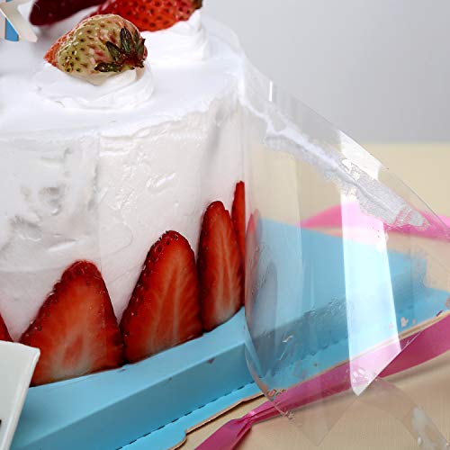 Goowin 4Pck Cake Collar 3.1 x 394 inch, Goowin Acetate Sheets, Clear Acetate Roll and Transparent Mousse Cake Rolls for Chocolate Mousse Baking, Cake Decorating and Keeping Cake Shape - Image 5