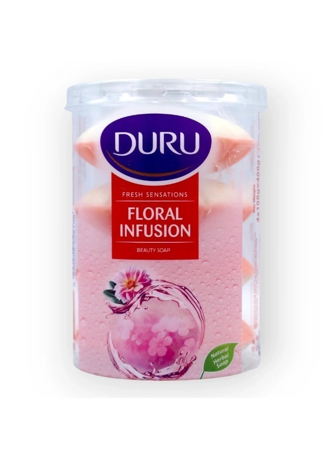 Duru Soap, 4-piece pack * 90g, Floral Mix - Image 1