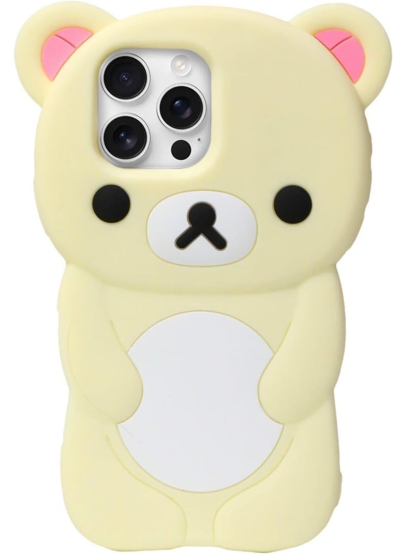 COVER FX YAKVOOK Bunny for iPhone 14 Pro Max Case, Kawaii Phone Cases Cases 3D Silicone Cartoon Cotton Rabbit Case Fun for iPhone 14 Pro Max Cute Case Soft Rubber... - Image 2