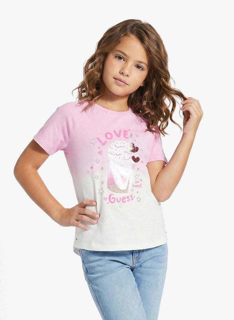 GUESS Infant Graphic Crew Neck T-Shirt - Image 1