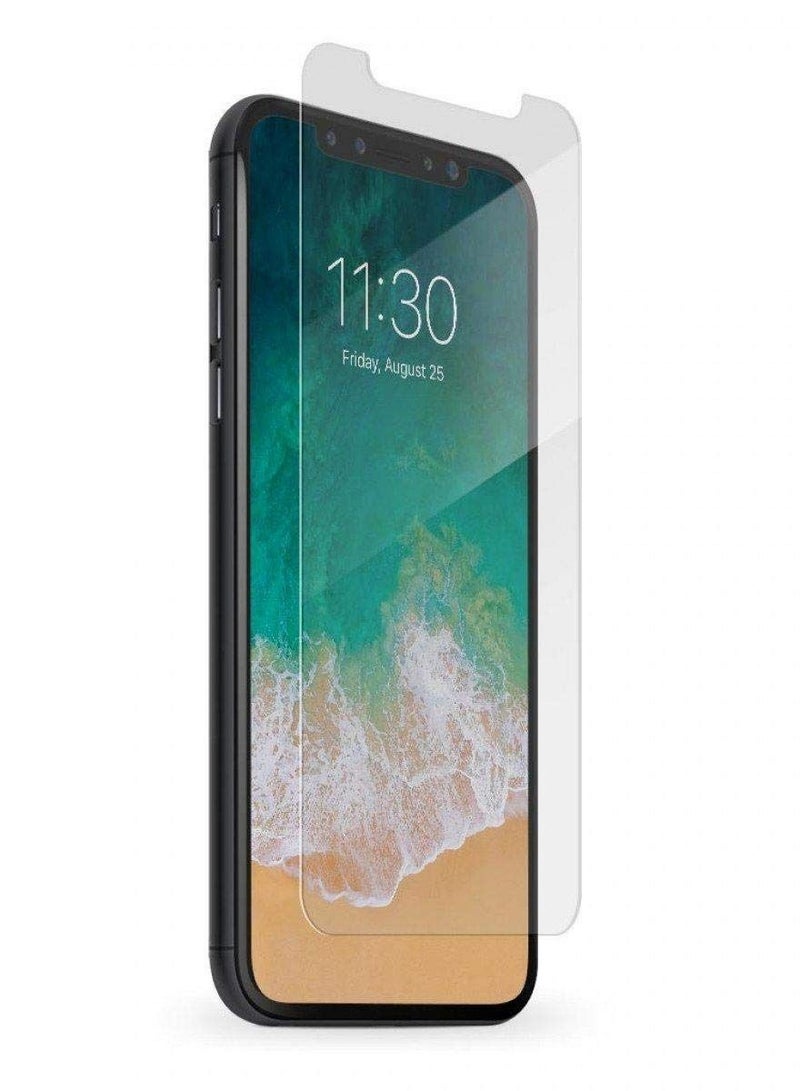 Apple iPhone X واقي شاشة من الزجاج المقوى 9H صلابة سهلة التركيب وخالي من الفقاعات - Image 1