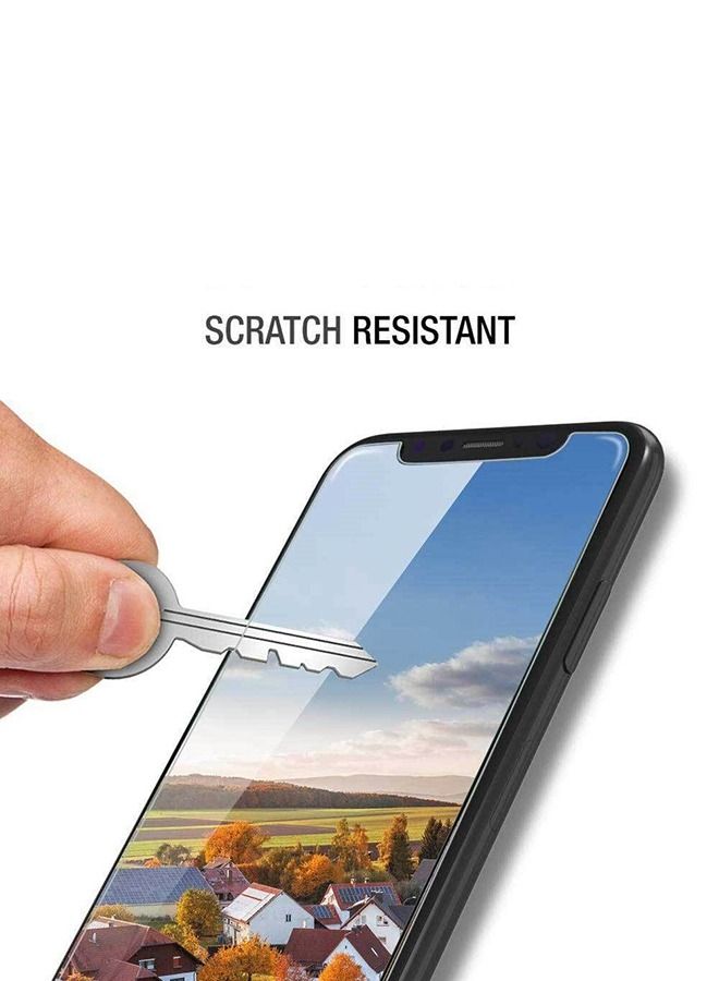 Apple iPhone X واقي شاشة من الزجاج المقوى 9H صلابة سهلة التركيب وخالي من الفقاعات - Image 3