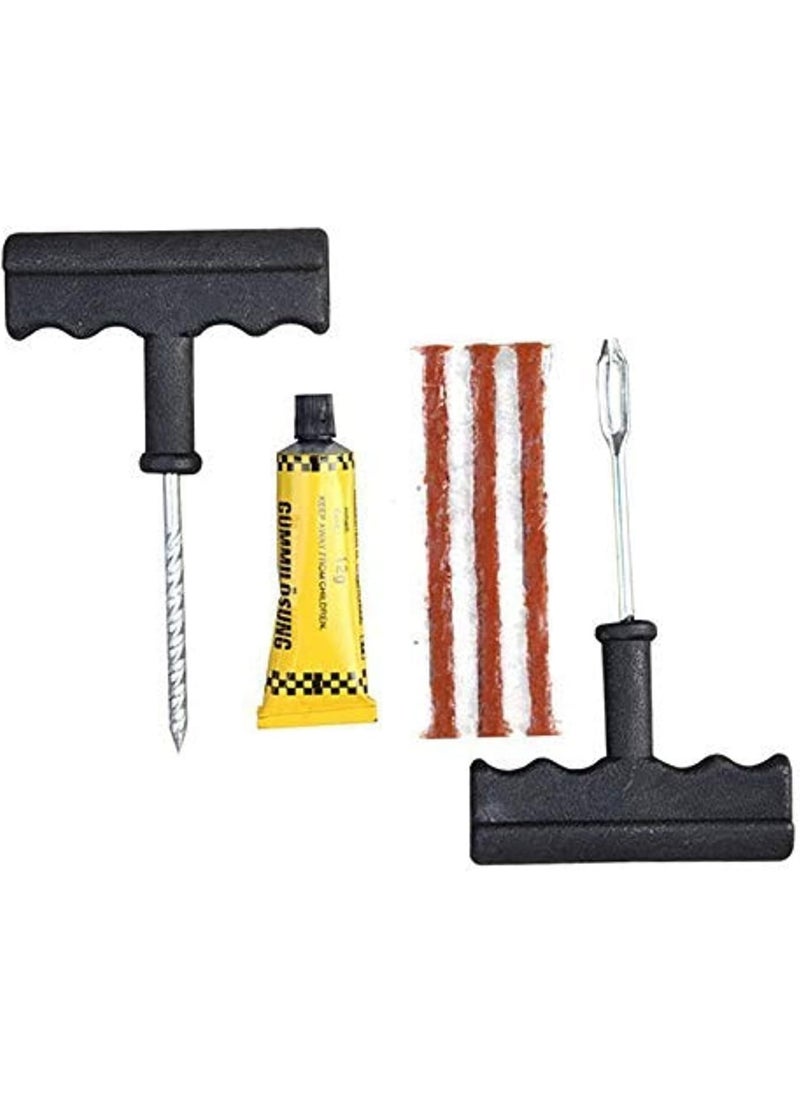 Generic Tire Repair Kit Tools, Heavy Duty Tire Plug Kit, Universal Tire Patch Kit, Essential Tire Repair Kit for Flat Tire Punctures Repair, for Car Motorcycle Truck Tractor Trailer RV ATV 