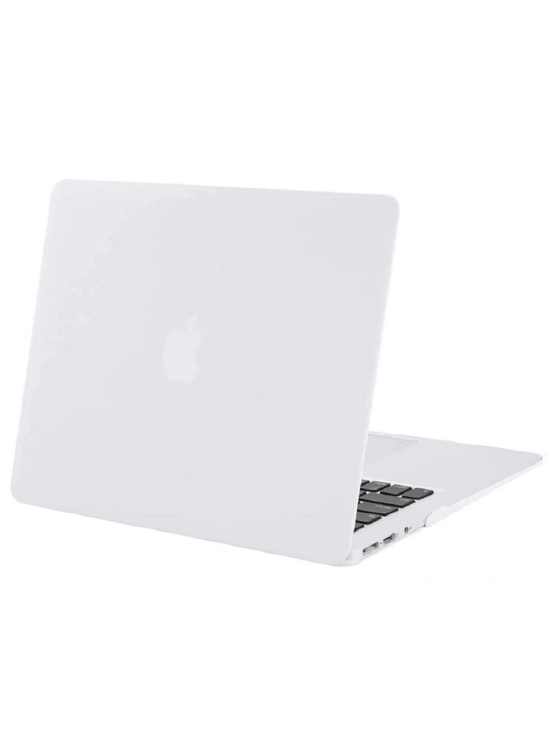 Hard Shell Case Cover Compatible with Older Version MacBook Air (11-inch, 2010/2011/2012/2013/2014/2015) Model: A1370/A1465, (MC505xx/A, MC506xx/A, MC968xx/A, MC969xx/A, MD223xx/A, MD224xx/A, MD711xx/A, MD712xx/A, MD711xx/B, MD712xx/B, MJVM2xx/A, MJVP2xx/A) White - Image 1
