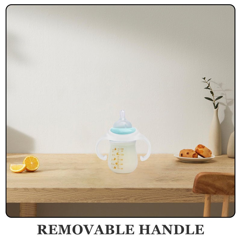 Wide Mouth Bottle Handles Non Slip Ergonomic Plastic Grip Easy Install Clean Feeding Accessories White 4 Pieces - Image 4