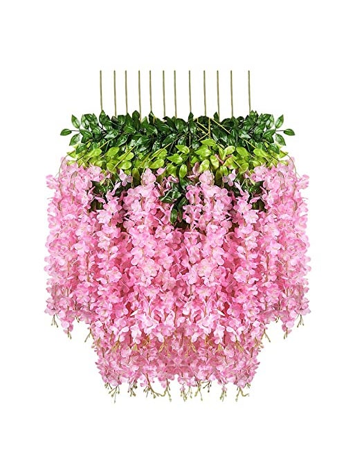 Cloud Search Artificial Flowers For Decoration CLOUDSEARCH Flowers For Decorations Floral Decoration Items Pink Flowers diwali home decor items Artificial Flowers Garland diwali decor items for home 