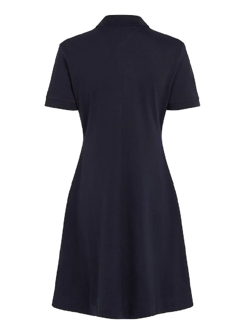 TOMMY HILFIGER Women's Stripe Open Placket Polo Dress -  Cotton blend, Blue