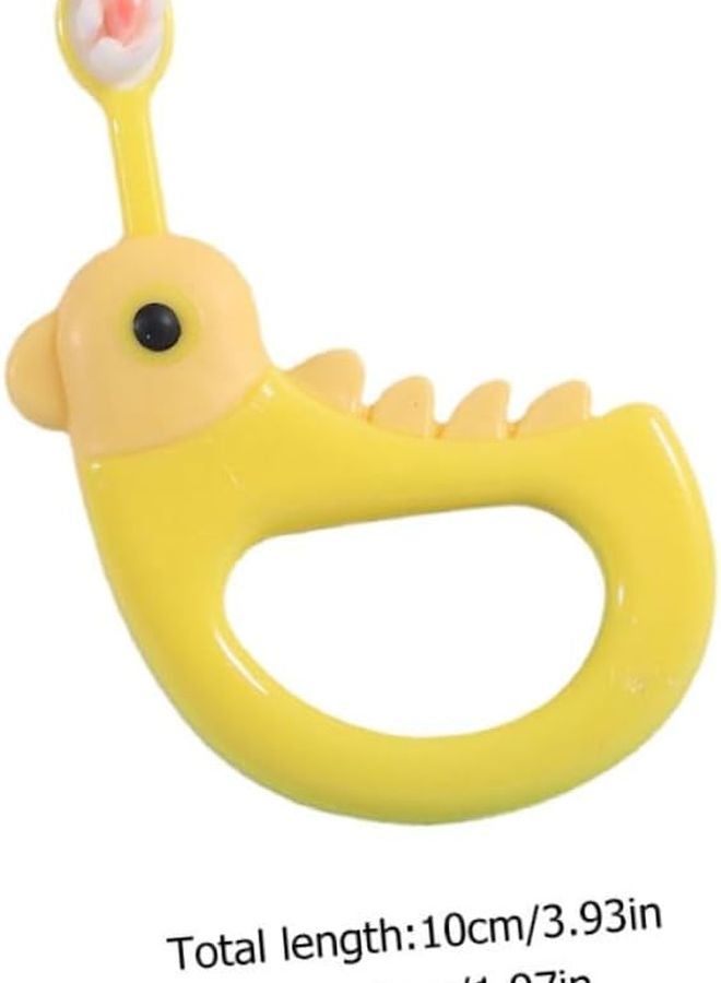 فرشاة أسنان ناعمة الشعيرات صفراء للثة الحساسة بتصميم ممتع عبوة من 2 - Image 3