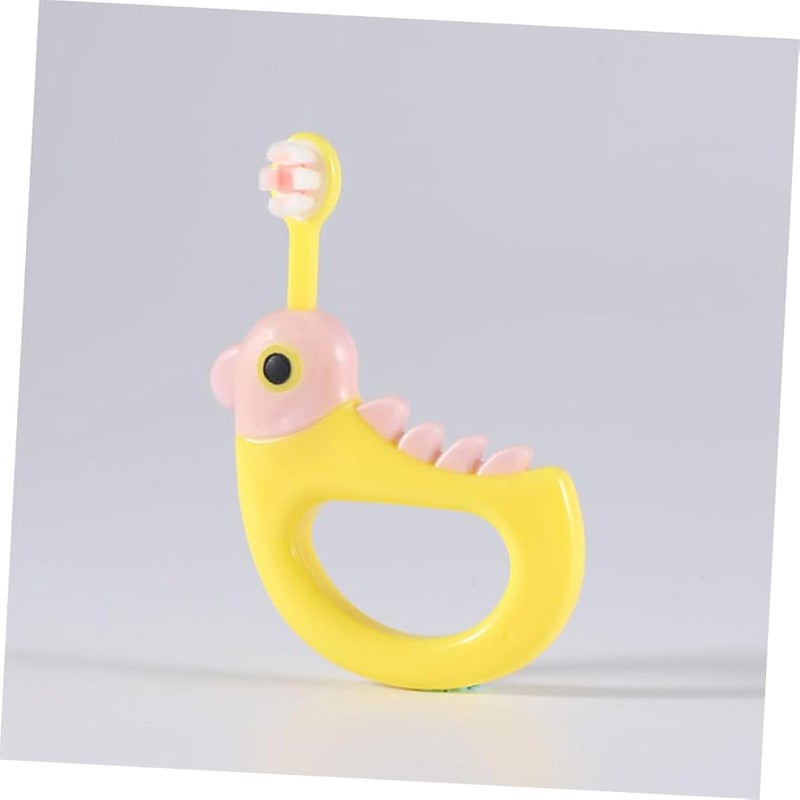 فرشاة أسنان ناعمة الشعيرات صفراء للثة الحساسة بتصميم ممتع عبوة من 2 - Image 5