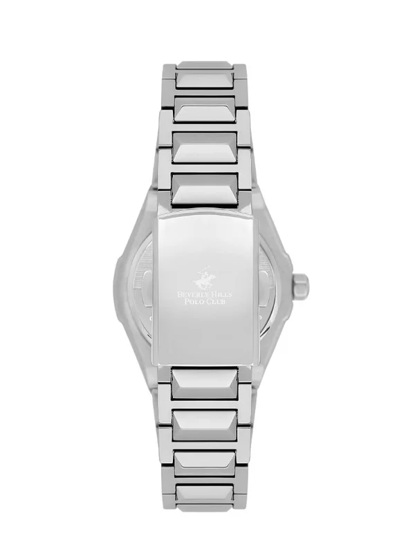 BEVERLY HILLS POLO CLUB Beverly Hills Polo Club BP3561X.300 Women's Analog Display Watch & Metal Strap Silver