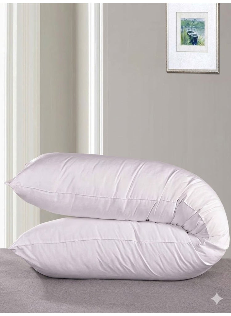Cannon Cotton Soft Long Body Pillow with Microfiber Filling, 150x46cm - Image 3