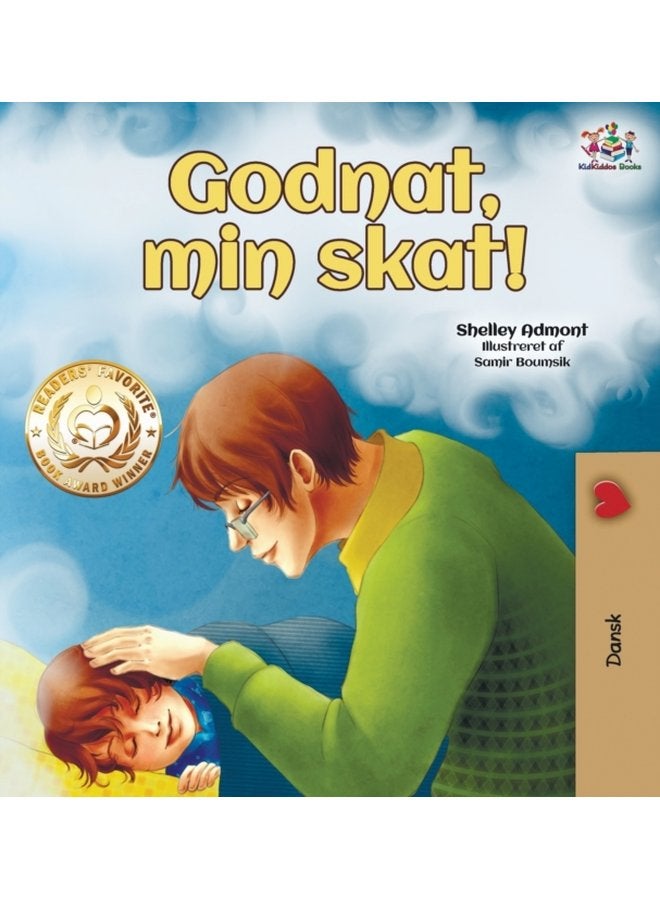Godnat min skat Goodnight My Love Danish edition - Hardback