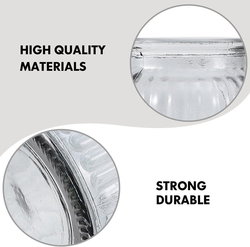 HOLLIO Glass Flower Vases, Bulk Plant Vases,1 Pack Modern Flower Vases for Home Décor, Modern Decorative Vase for Centerpiece, Living Room, Office, Wedding Or Gifts, Clear (6 INCH) - Image 4