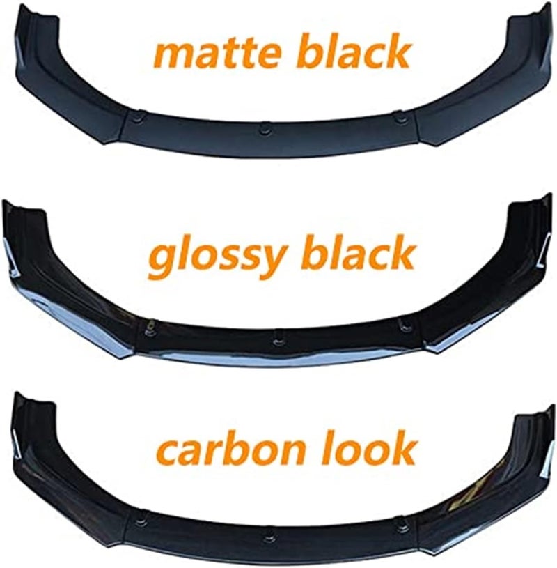 QASULER 3PCS Front Bumper Lip Spoiler Kit for Civic - Image 4