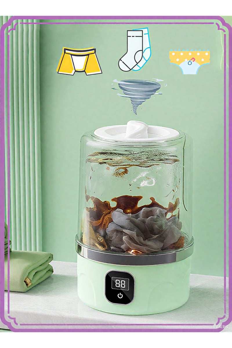 APEX 1L Portable Underwear Washer, 2025 Upgraded Mini Washing Machine | Cordless & Rechargeable Laundry Cup for Bra, Underwear, Socks Compact Travel-Friendly Washer - Image 1