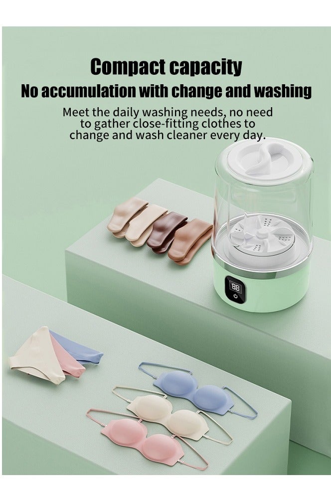 APEX 1L Portable Underwear Washer, 2025 Upgraded Mini Washing Machine | Cordless & Rechargeable Laundry Cup for Bra, Underwear, Socks Compact Travel-Friendly Washer - Image 5