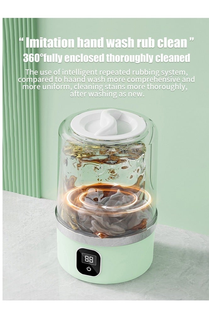 APEX 1L Portable Underwear Washer, 2025 Upgraded Mini Washing Machine | Cordless & Rechargeable Laundry Cup for Bra, Underwear, Socks Compact Travel-Friendly Washer - Image 4