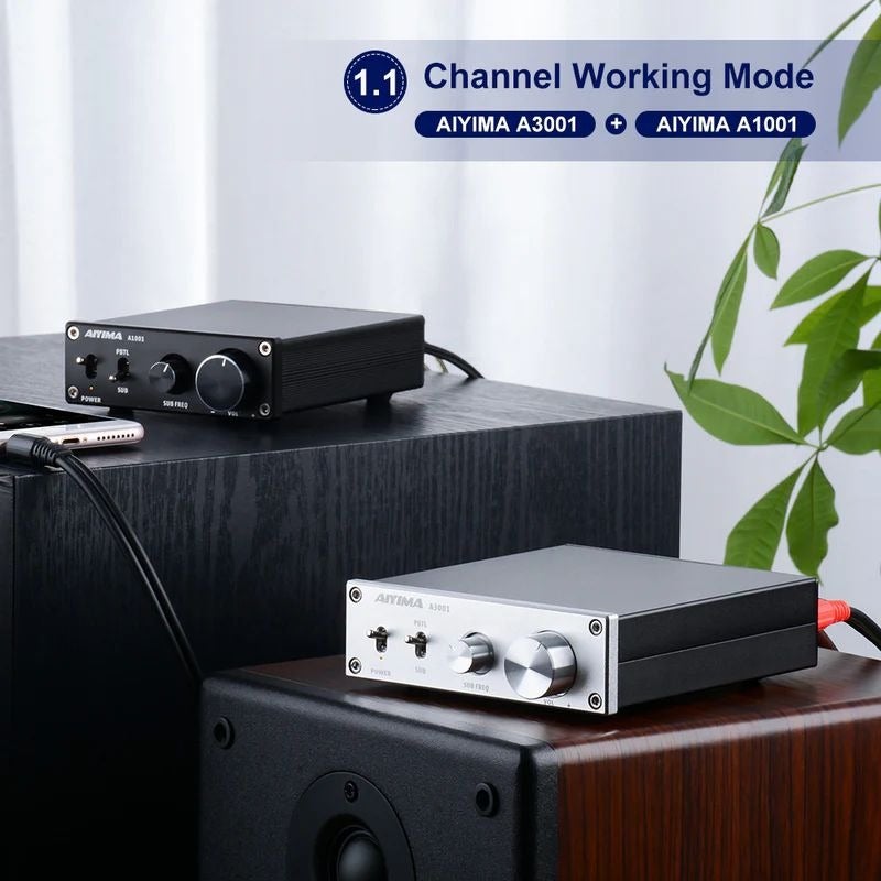 AIYIMA A3001 TPA3255 Mono Subwoofer Amplifier 300W Class D Digital Power Amplifier Full Frequency & Sub Bass Switchable HIFI Home Audio Amp Sub Output - Image 5