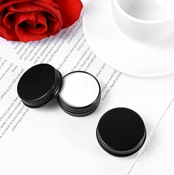 YQQYG 10 قطع علب ألمنيوم صغيرة لحفظ بلسم الشفاه مع أغطية براغي وعينات للبلسمات والشموع - Image 3