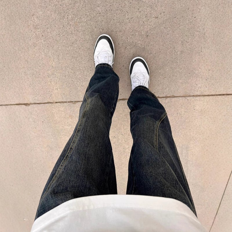 Unisex Classic Denim Jeans Loose Fit Daily Outdoor Wear - Image 5