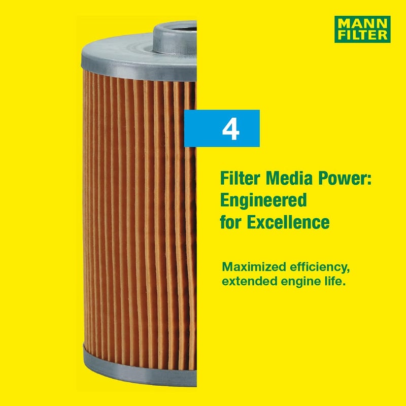 Mann Filter HU 8008 z Cartridge Oil Filter Replacement Compatible With Land Rover Defender 110, Defender 130, Defender 90, Range Rover, Range Rover Sport, JAGUAR F-Pace, F-Type - Image 5