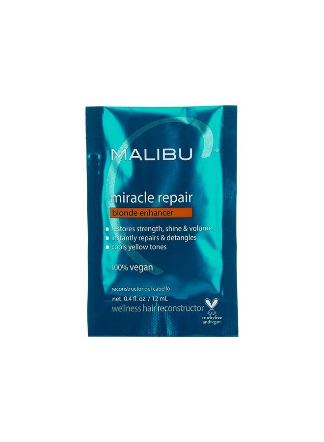 Malibu C Miracle Repair Hair Reconstructor, Blonde Enhancer (1 Packet) - Nourishing Hair Repair Treatment for Damaged Blonde Strands - Relieves Hair Discoloration - Image 1