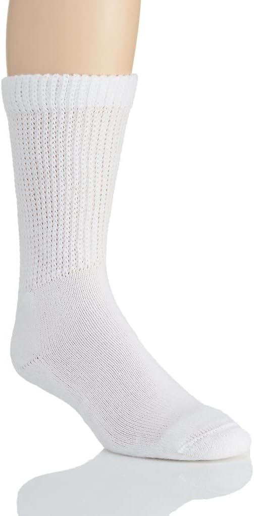 Salk HealthDri Comfortable Diabetic Socks 3555 MWhite