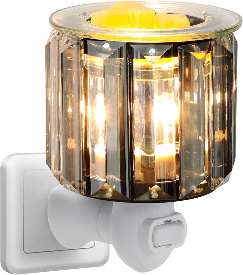 DRQ Plug in Wax Warmer- Ironwork Crystal Pluggable Fragrance Warmer for Warming Scented Candles or Wax Melts,Electric Oil Burner Wax Melt for Home, Kitchen, Living Room, Bedroom, SPA - Image 1