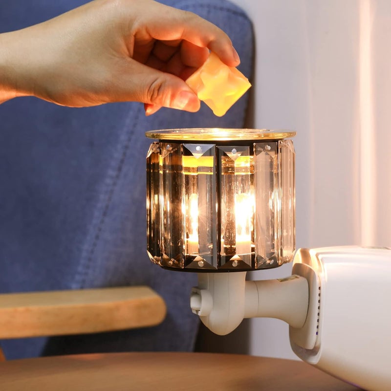 DRQ Plug in Wax Warmer- Ironwork Crystal Pluggable Fragrance Warmer for Warming Scented Candles or Wax Melts,Electric Oil Burner Wax Melt for Home, Kitchen, Living Room, Bedroom, SPA - Image 2