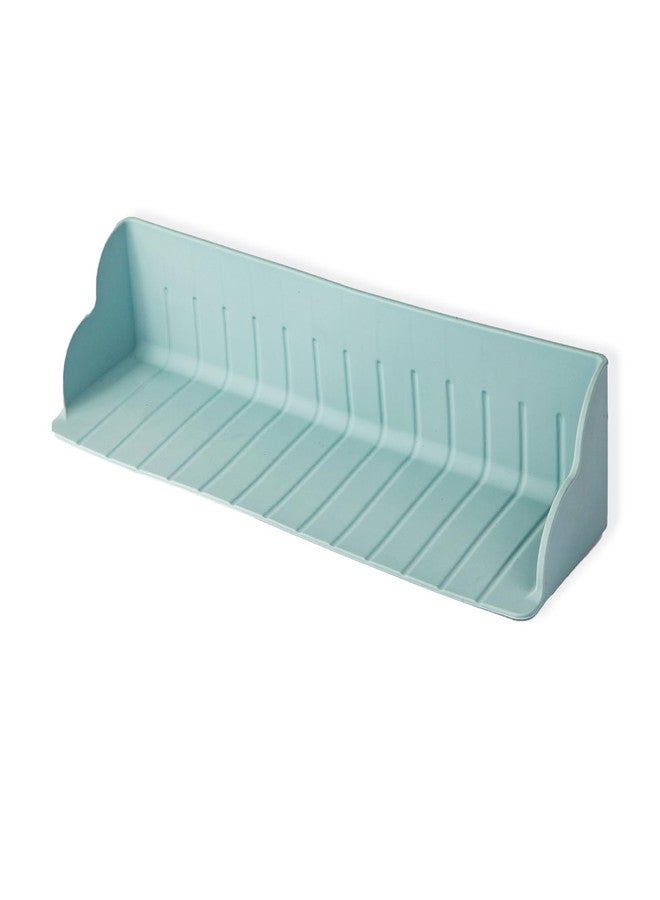 Berhapy Bathtub Splash Guard, Kids Bath Toy Shelf Spill-Proof Bathtub Tray Kitchen Sink Organizer Waterproof Barrier Suction Cup - Image 1