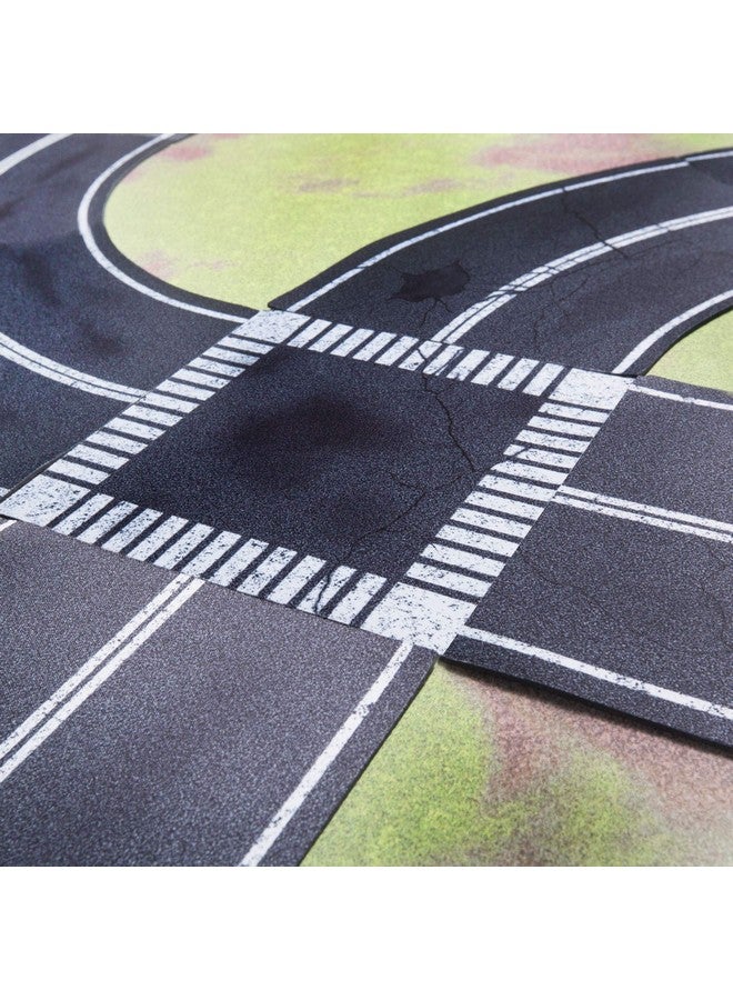 Stratagem Neoprene Tabletop Miniature Scenery|Wargaming Street Terrain for RPG, Modular Strategy Battlemat|13ft of Streets - Image 5