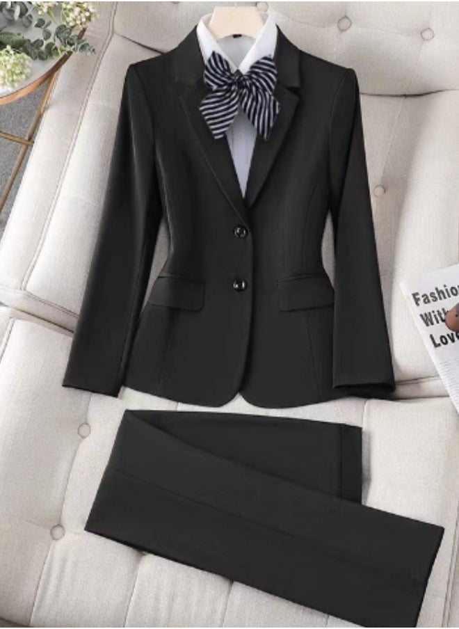 KUYING New Slim Fit Suit Two-Piece Set 