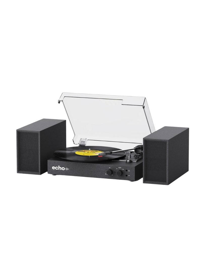 ECHO Frankie Bluetooth Record Player with External Speakers  - Image 1
