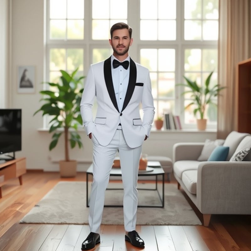 Shengqiu Noble 2025 Summer Wedding Suit Groom High-End Business Casual Suit Set Men'S Slim Fit Three-Piece Suit - Image 2