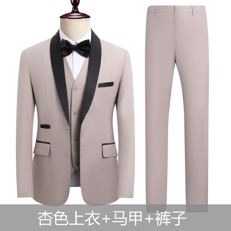 Shengqiu Noble 2025 Summer Wedding Suit Groom High-End Business Casual Suit Set Men'S Slim Fit Three-Piece Suit - Image 3