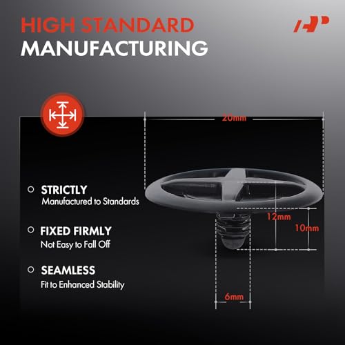 A-Premium أ-بريميوم 20 قطعة مشابك عزل غطاء محرك من النايلون متوافقة مع نيسان ألتيما، روج، سنترا، فيرسا، فرونتير، مورانو، بايثفايندر، ماكسيما، تيتان، أرمادا، ليف، كيكز، NV200، إكستيرا، كويست - Image 3