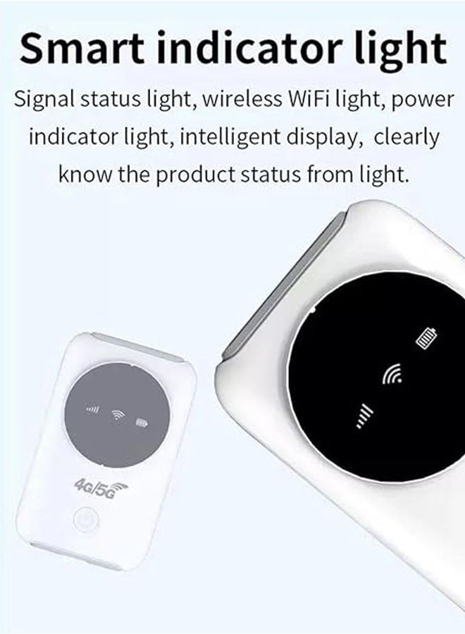 Mobile WiFi Router 4G LTE 5G WiFi Hotspot 300Mbps modem Up to 10 devices SIM card slot 3200mAh battery Wireless portable WiFi device for Asian travel - Image 4