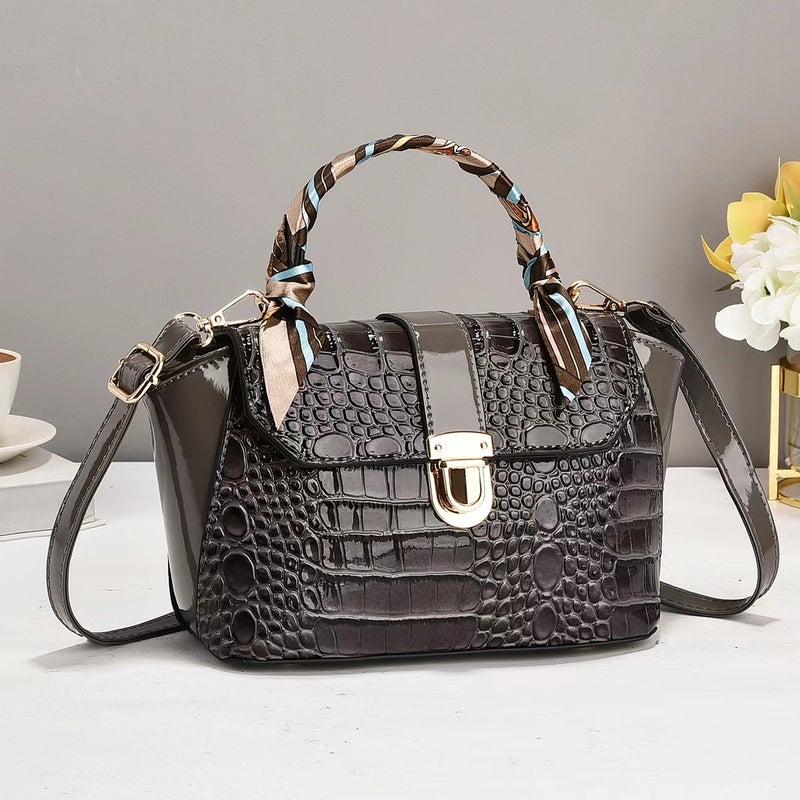 New Style Stone Pattern Handbag Trendy Fashionable All-Match Crossbody Bag Korean Style Retro Niche Large Capacity Shoulder Bag - Image 1