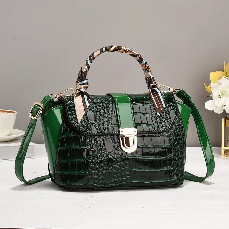 New Style Stone Pattern Handbag Trendy Fashionable All-Match Crossbody Bag Korean Style Retro Niche Large Capacity Shoulder Bag - Image 4
