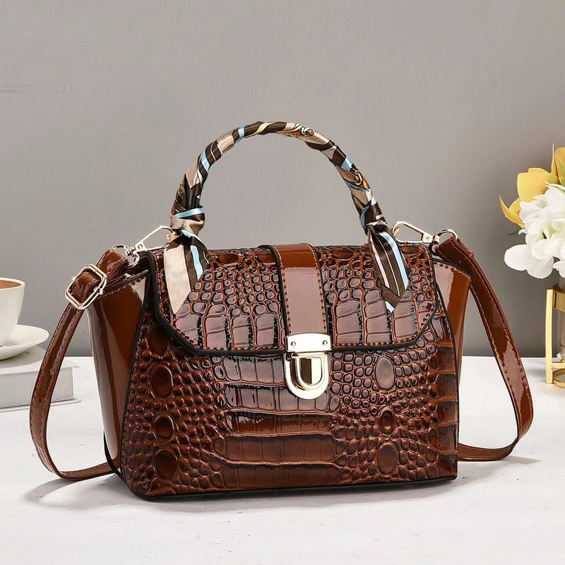 New Style Stone Pattern Handbag Trendy Fashionable All-Match Crossbody Bag Korean Style Retro Niche Large Capacity Shoulder Bag - Image 5